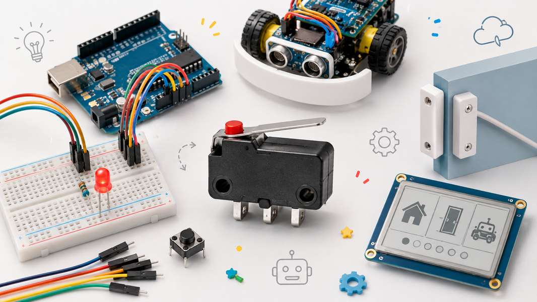 What is a micro switch? How it works, terminals, and project ideas