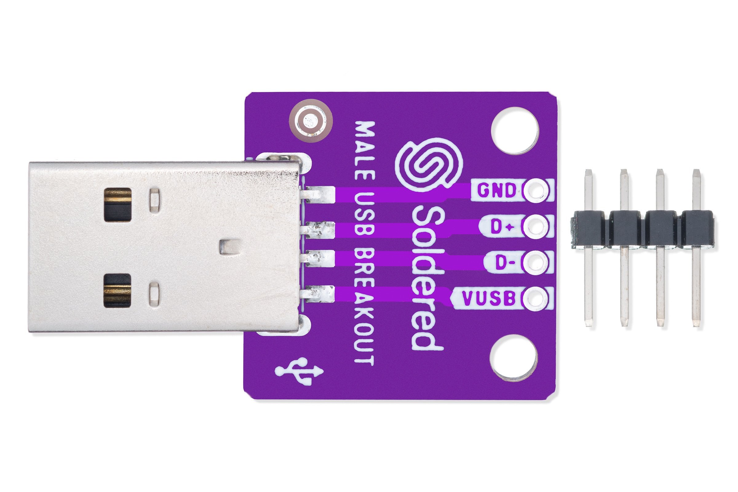 USB Type A male breakout-Actuators