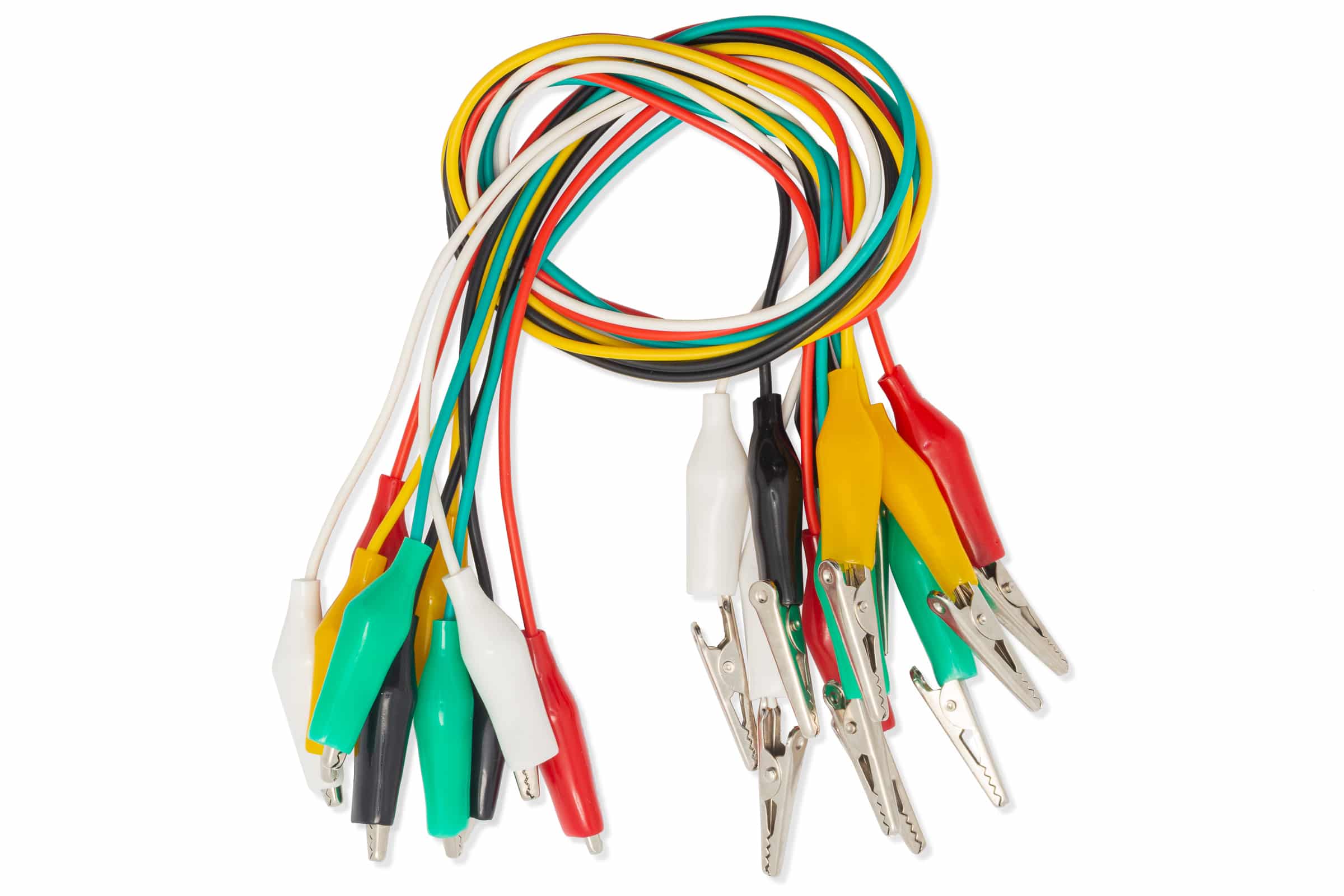 10x Kabel mit Krokodilanschlüssen