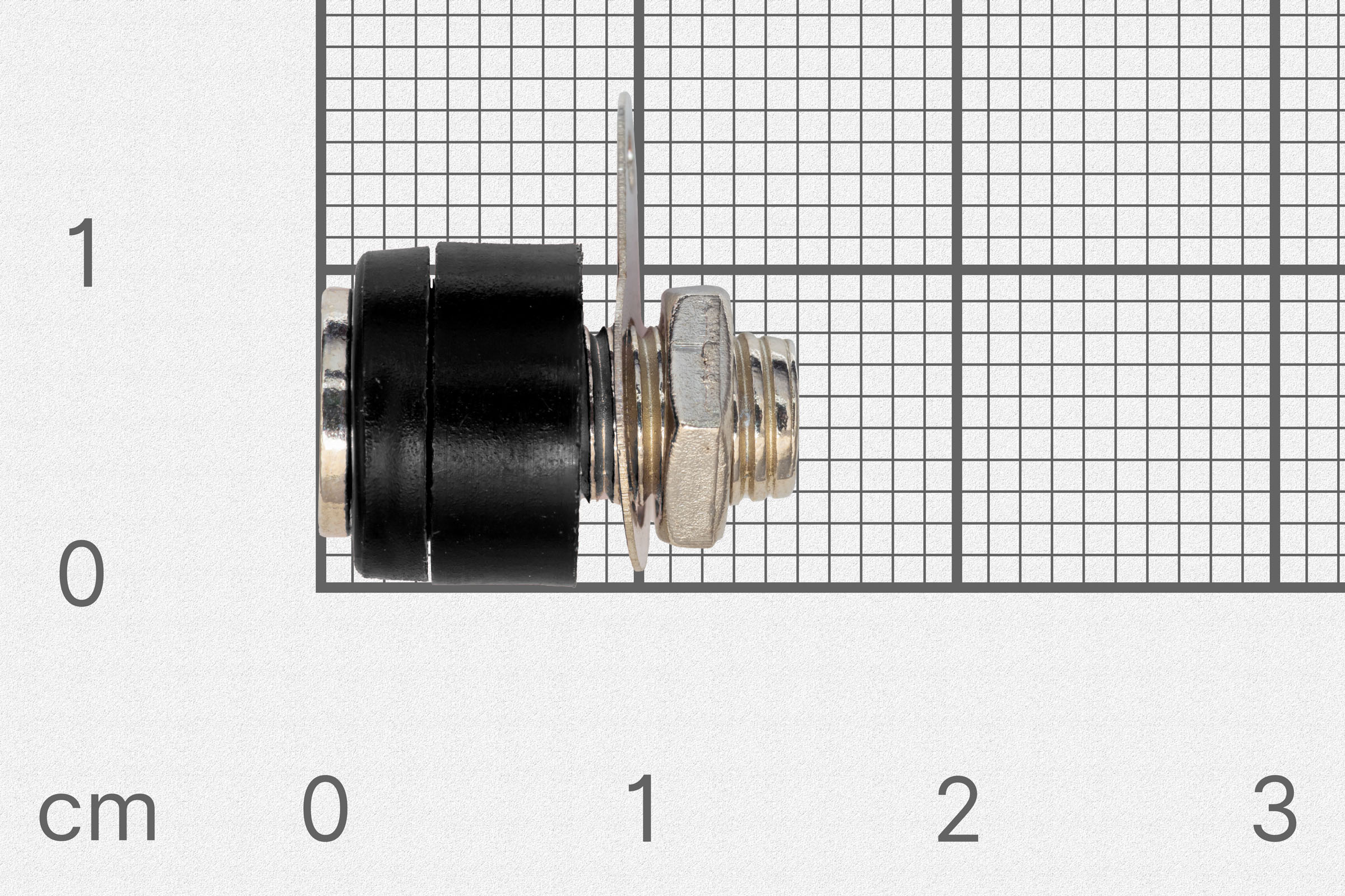 Banana connector, 4mm, female, black