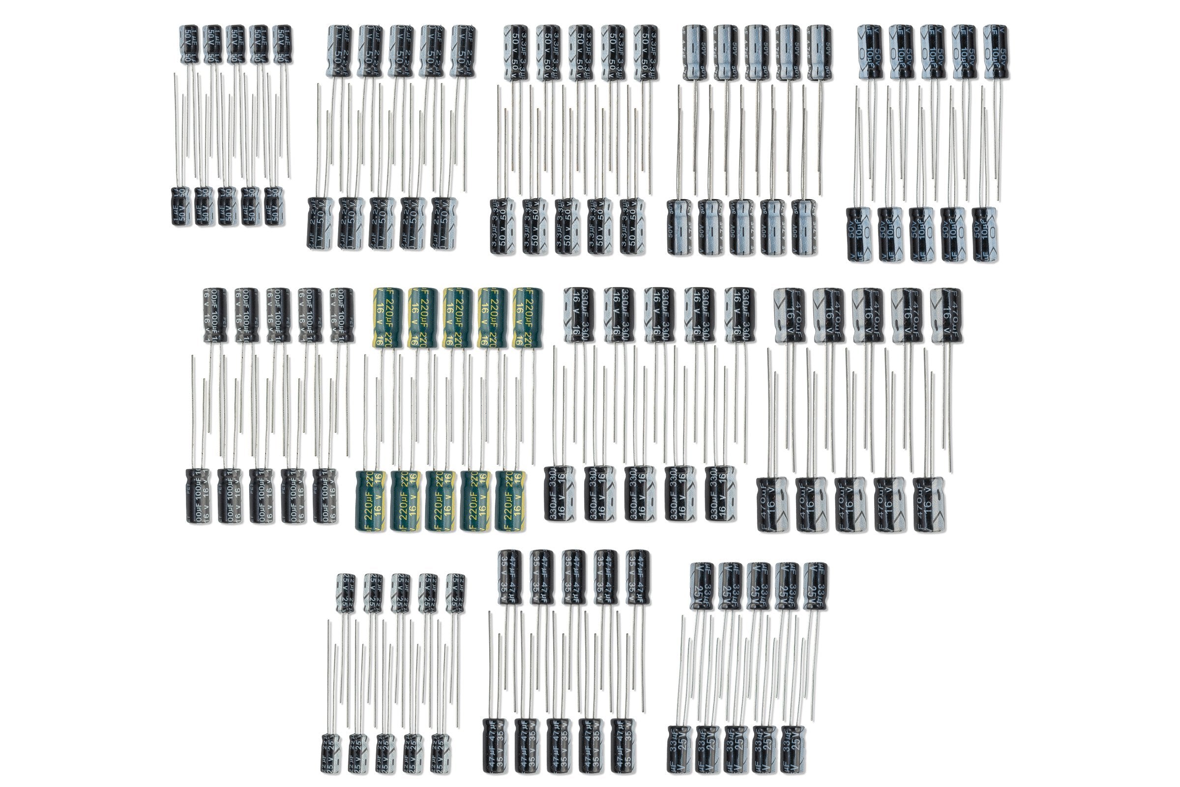 Set der Kondensatoren, 120 Stück