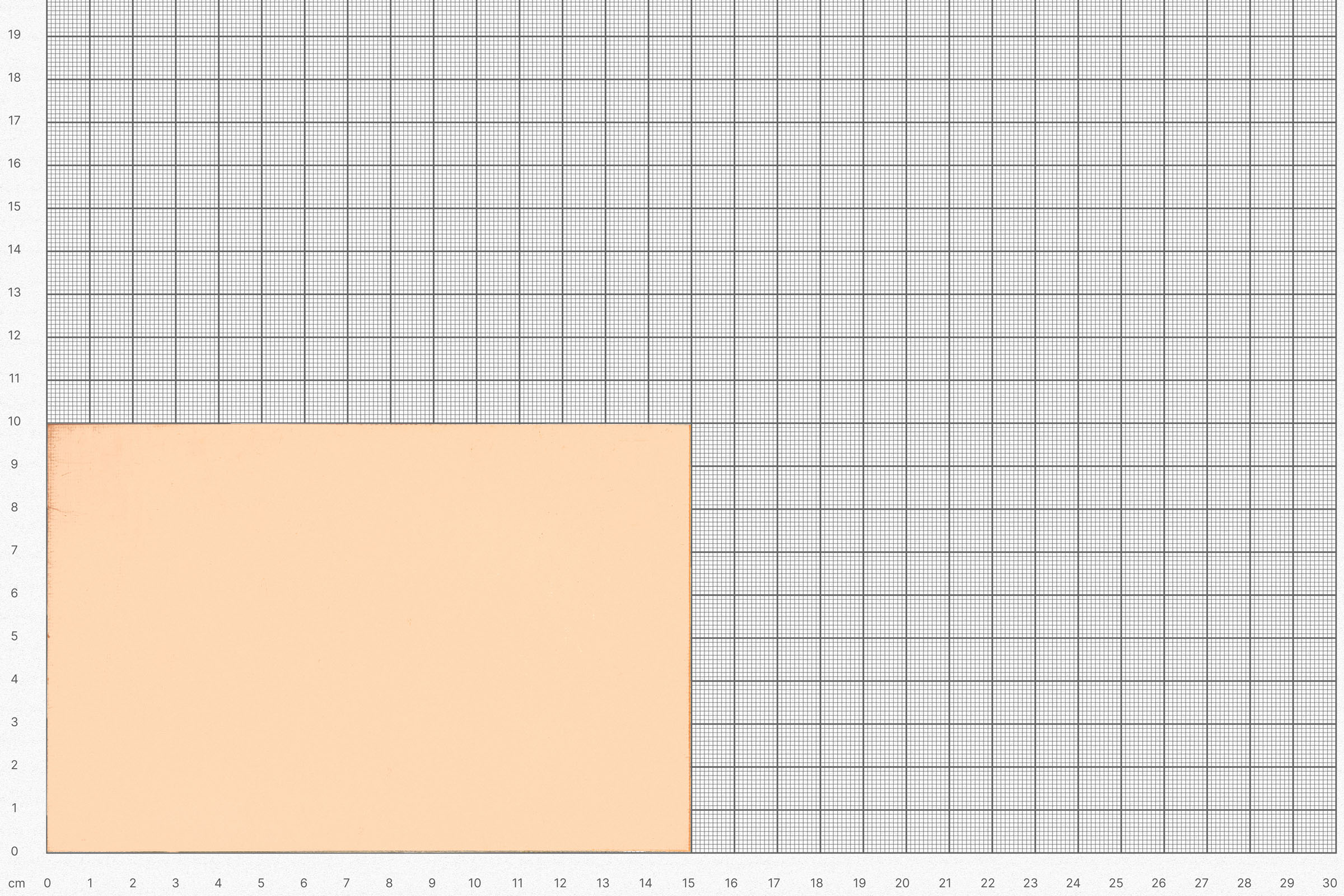 Copper board FR4, one-sided, 150x100mm