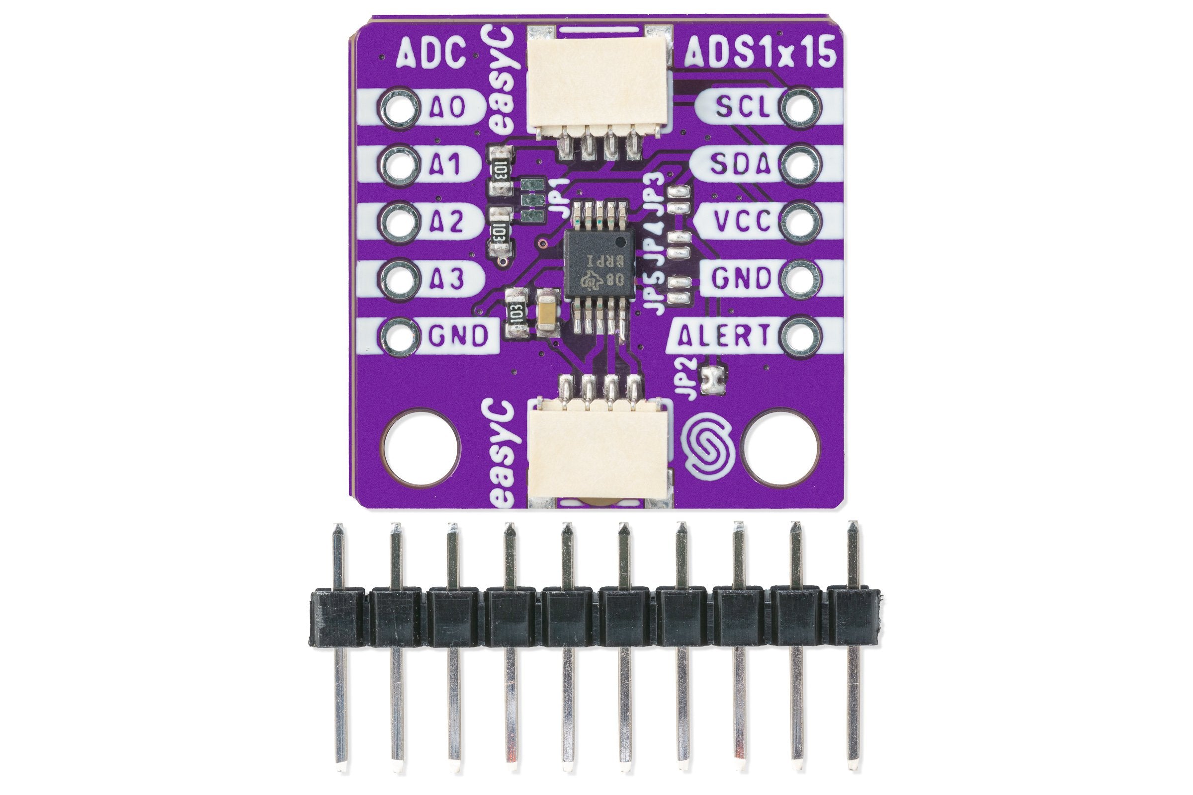 ADC 12-bit ADS1015 4-channel with PGA breakout-easyC ecosystem