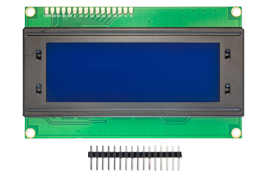 LCD display 20x4 blue/white