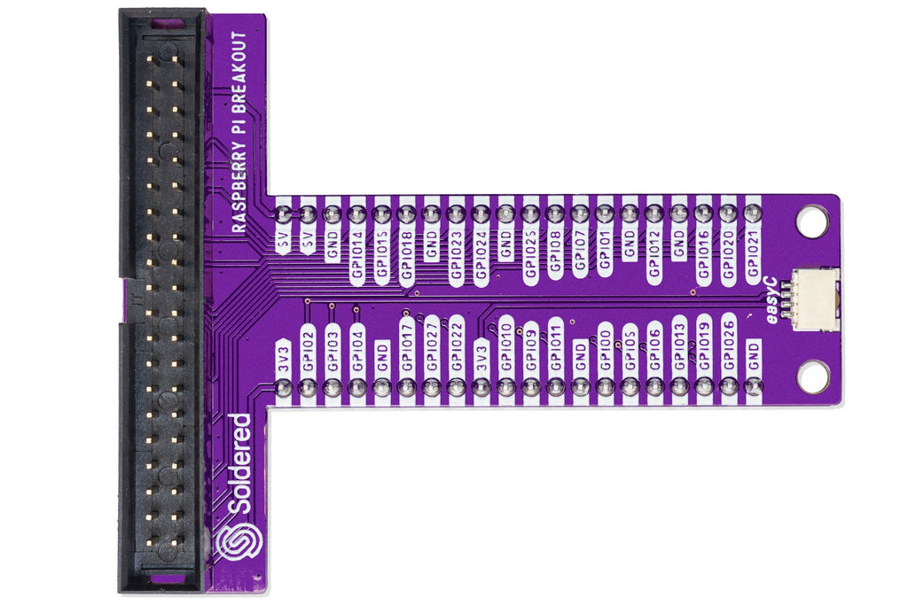 Raspberry Pi breadboard breakout + cable-easyC ecosystem