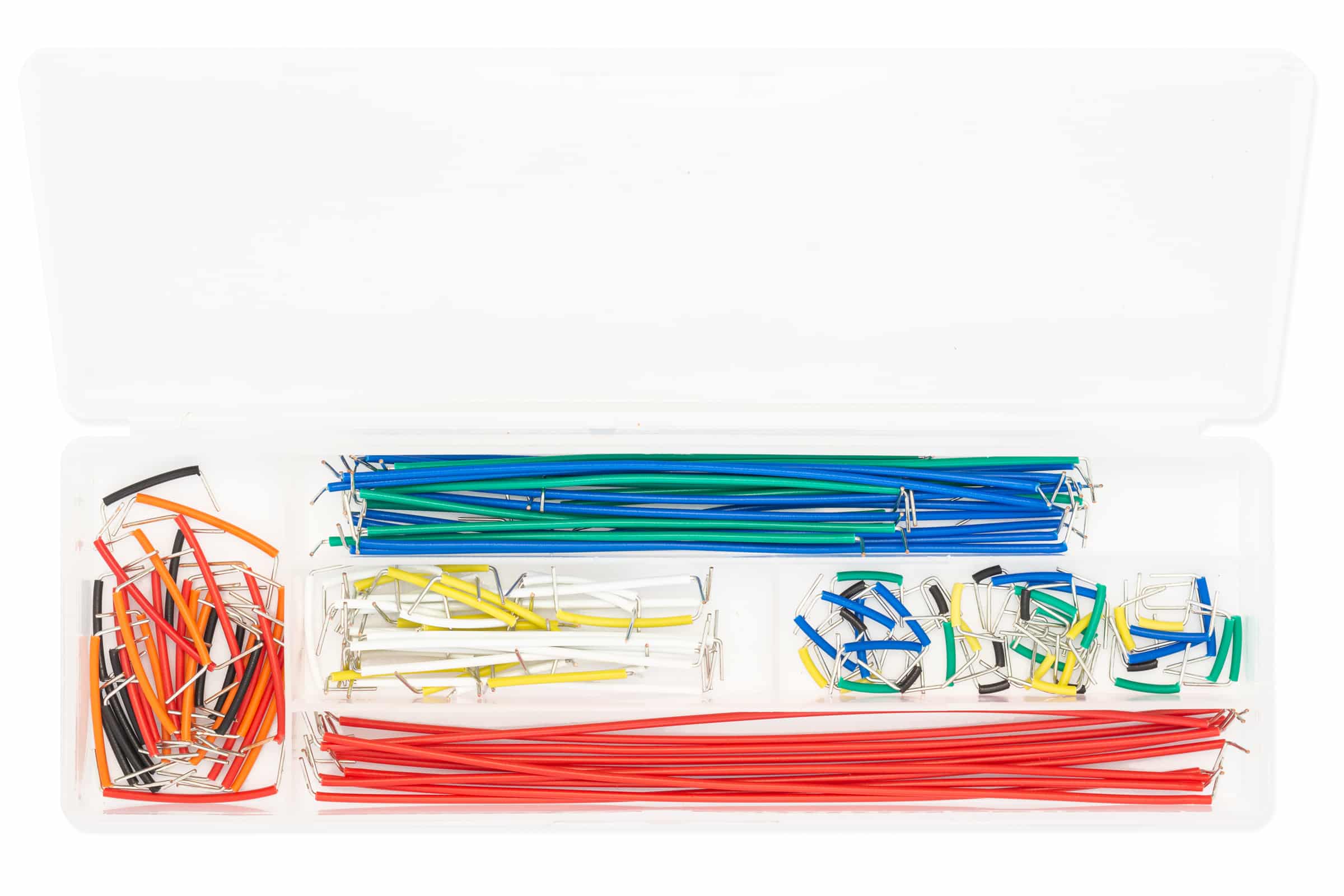 Set of small cables for a PCB, U-shaped, 140 pcs-Breadboard cables