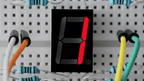1x LED 7-segment display RED, common cathode-Components