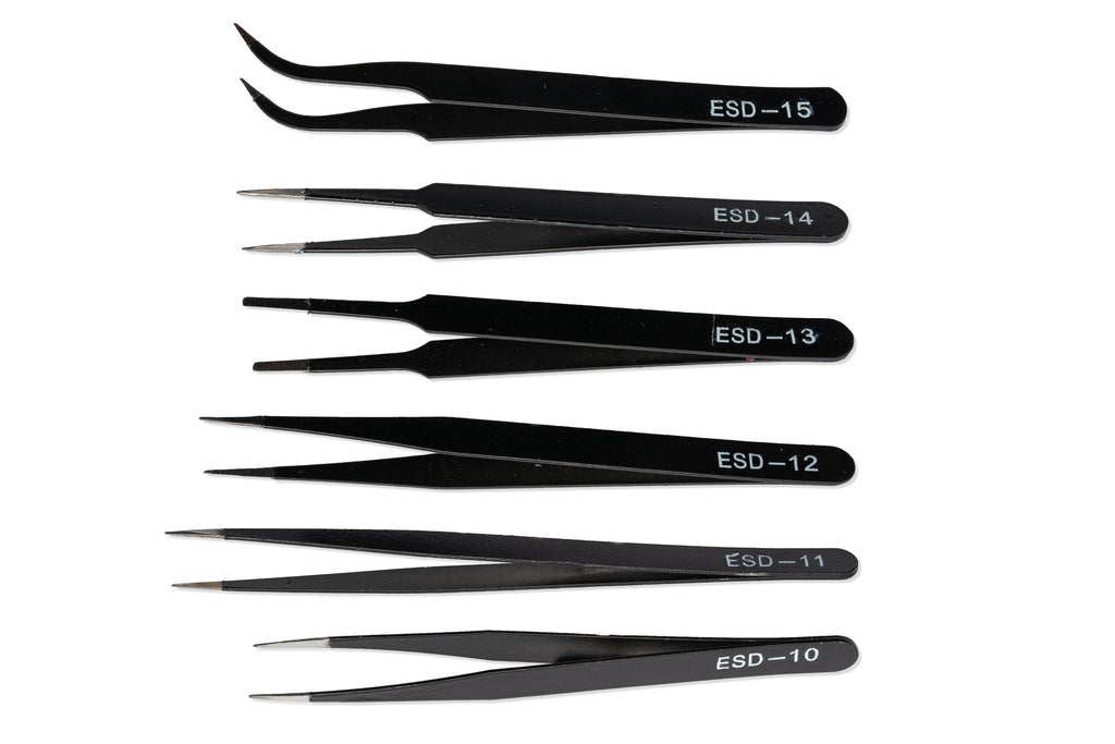 ESD tweezers set for electronics