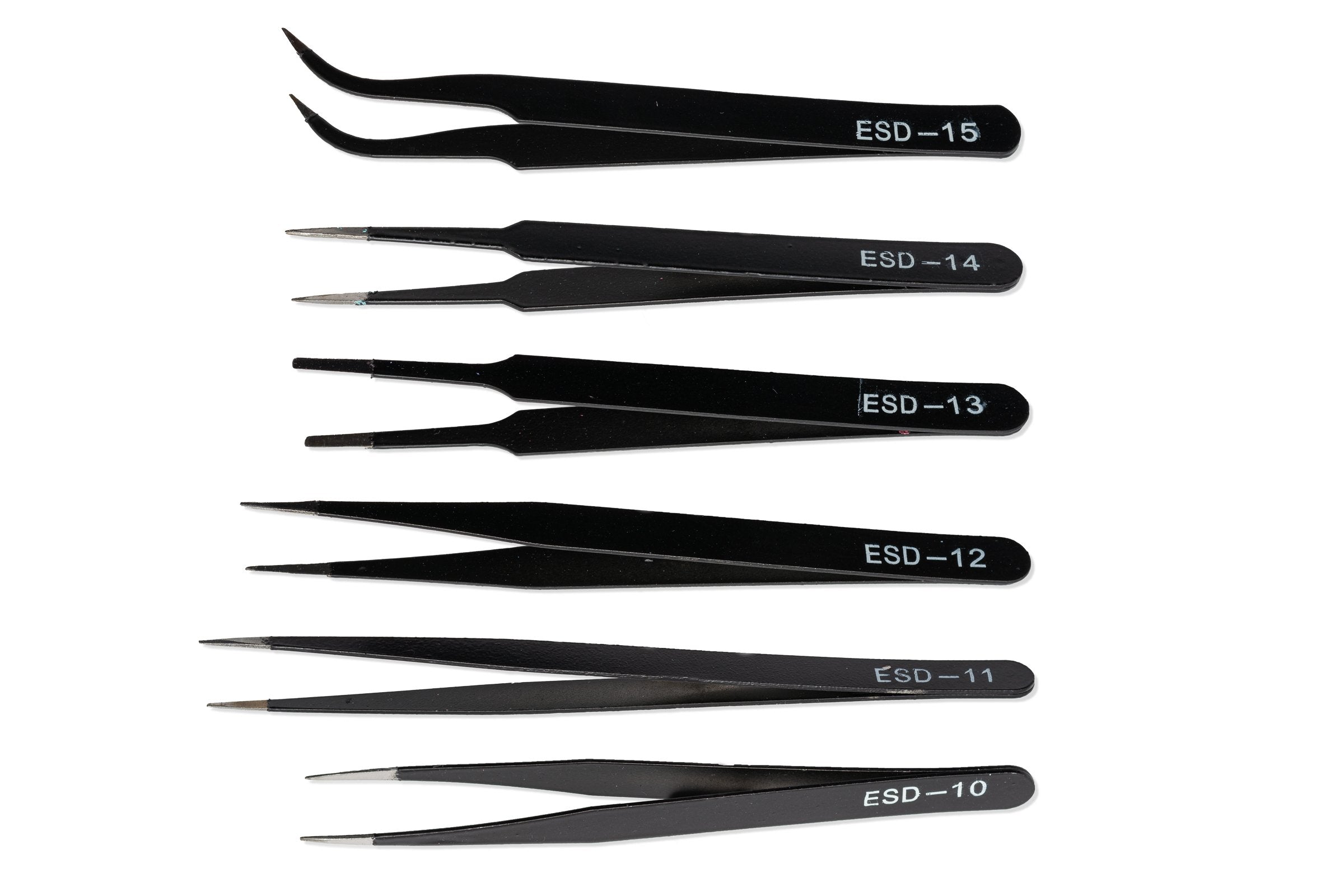 ESD tweezers set for electronics