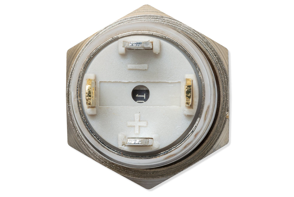 Panel pushbutton, 12mm, green lighting