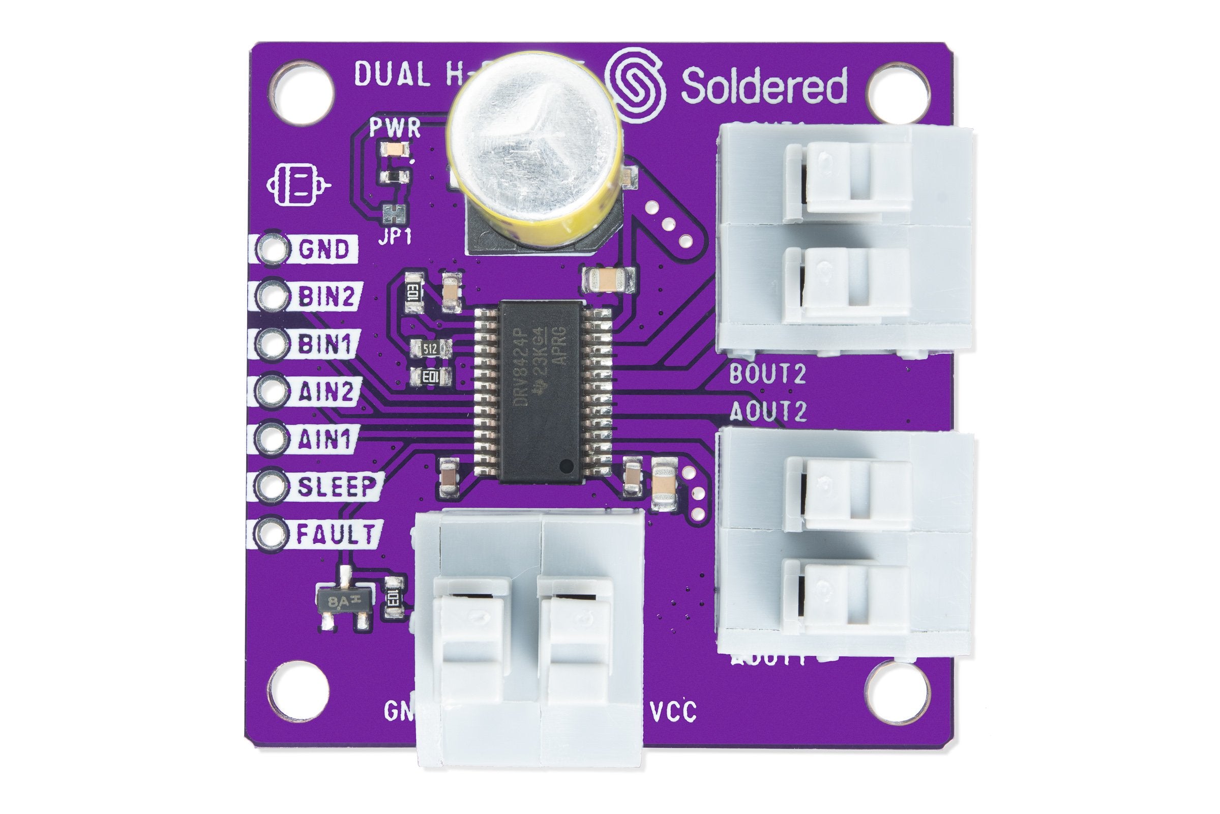Dual Motor H-Bridge DRV8424P Driver Breakout – Soldered Electronics