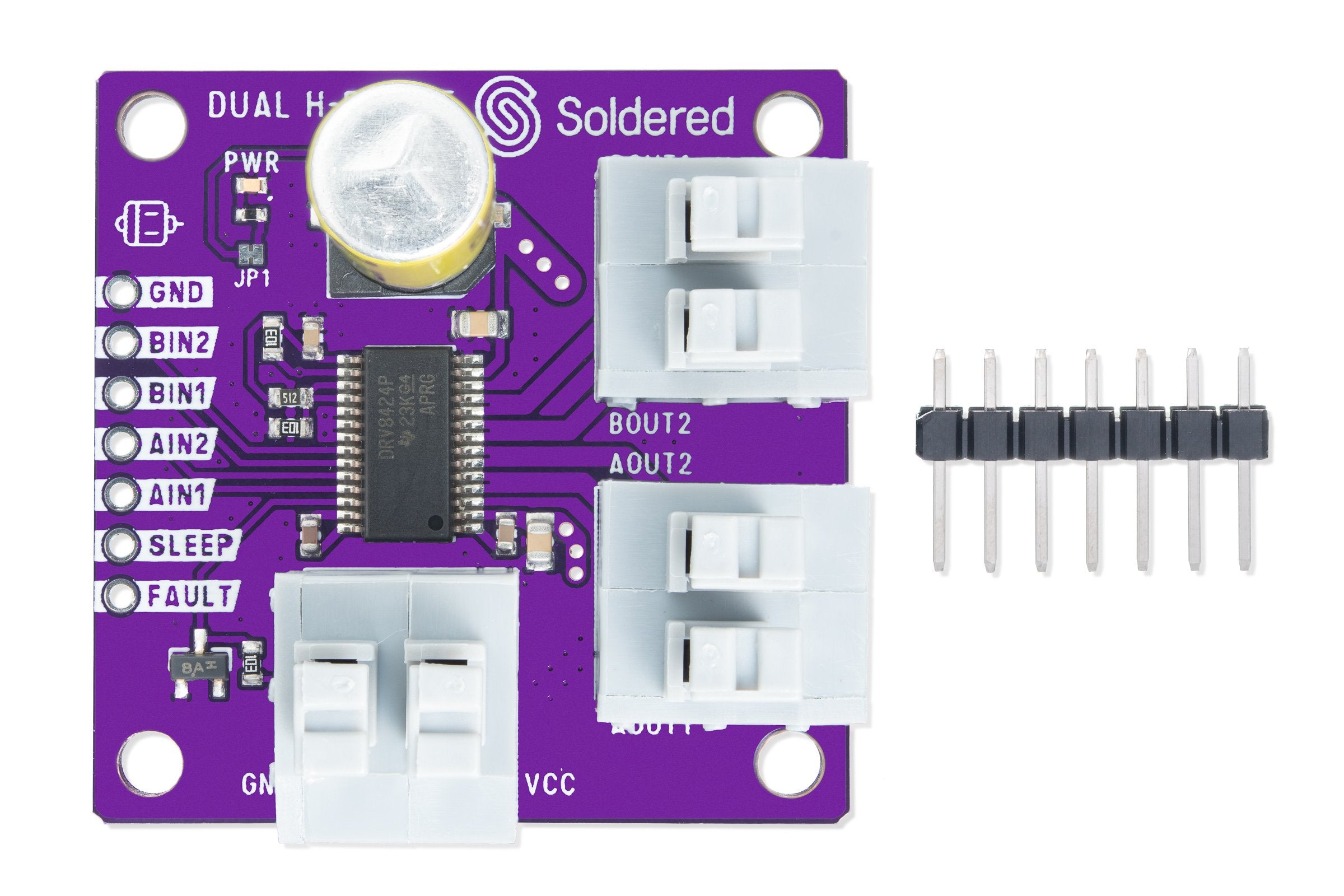 Dual Motor H-Bridge DRV8424P Driver Breakout – Soldered Electronics