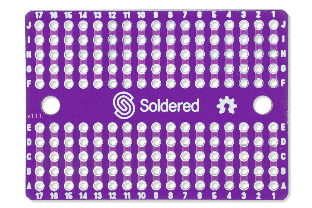 Mini eksperimentalna pločica/protopločica u PCB verziji