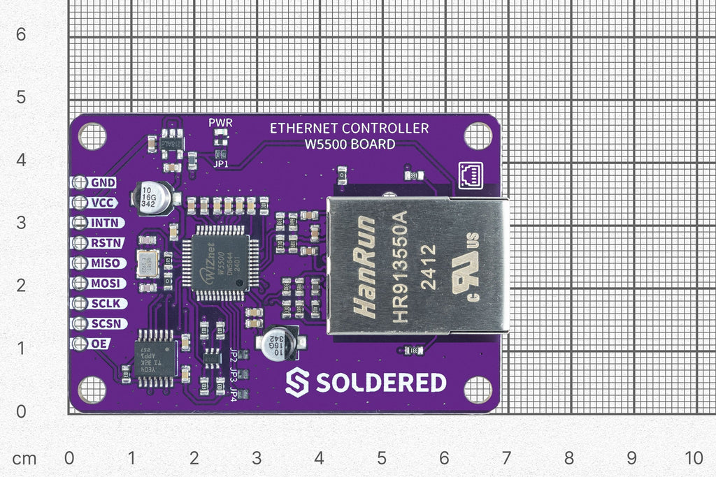 Ethernet-Controller W5500 Platine
