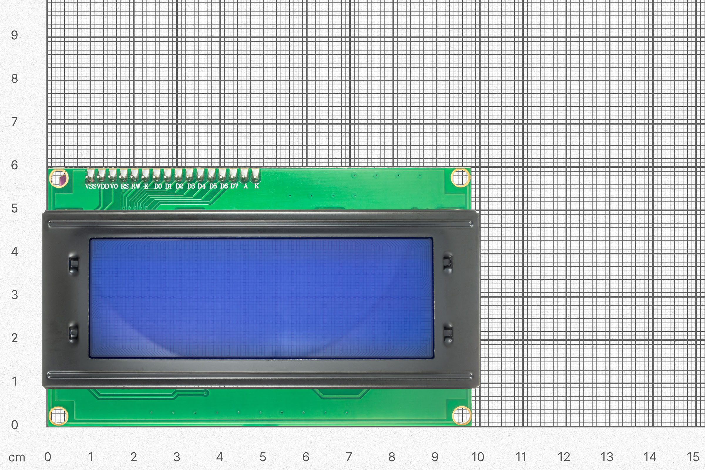LCD display I2C white/blue