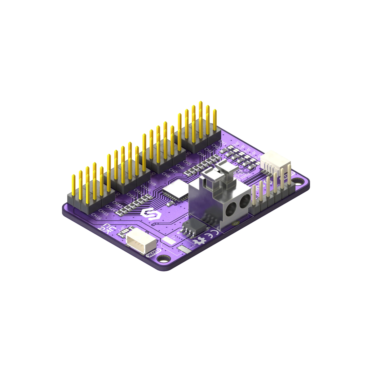 Soldered PWM & Servo Driver 16-Channel 12-bit PCA9685 breakout
