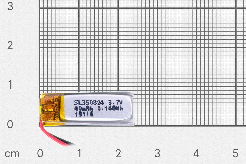 Li-Ion Battery 40mAh 3.7V