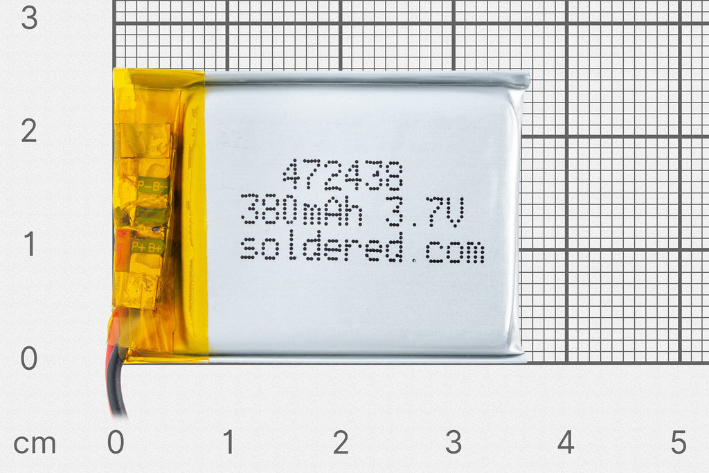 Li-ion battery 380mAh 3.7V-Batteries