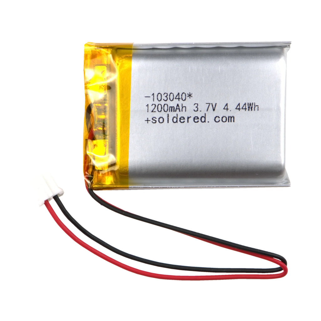 Li-Po baterija 1200mAh 3.7V 103040 JST