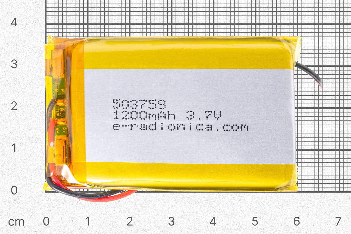 Lithiumbatterie 1200 mAh 3,7 V