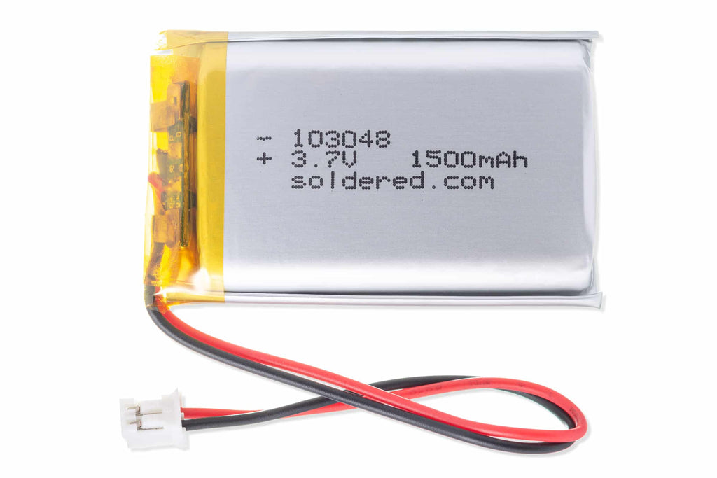 Li-Po-Akku 1500 mAh, 3,7 V, 103048, JST