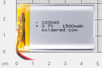 Li-Po-Akku 1500 mAh, 3,7 V, 103048, JST