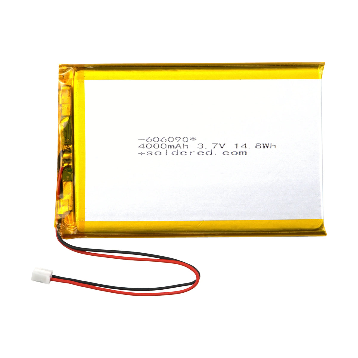 Li-Po baterija 4000mAh 3.7V 606090 JST