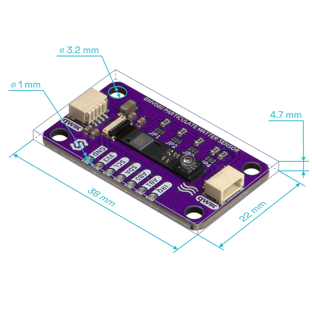 Soldered BMV080 Particulate Matter Sensor