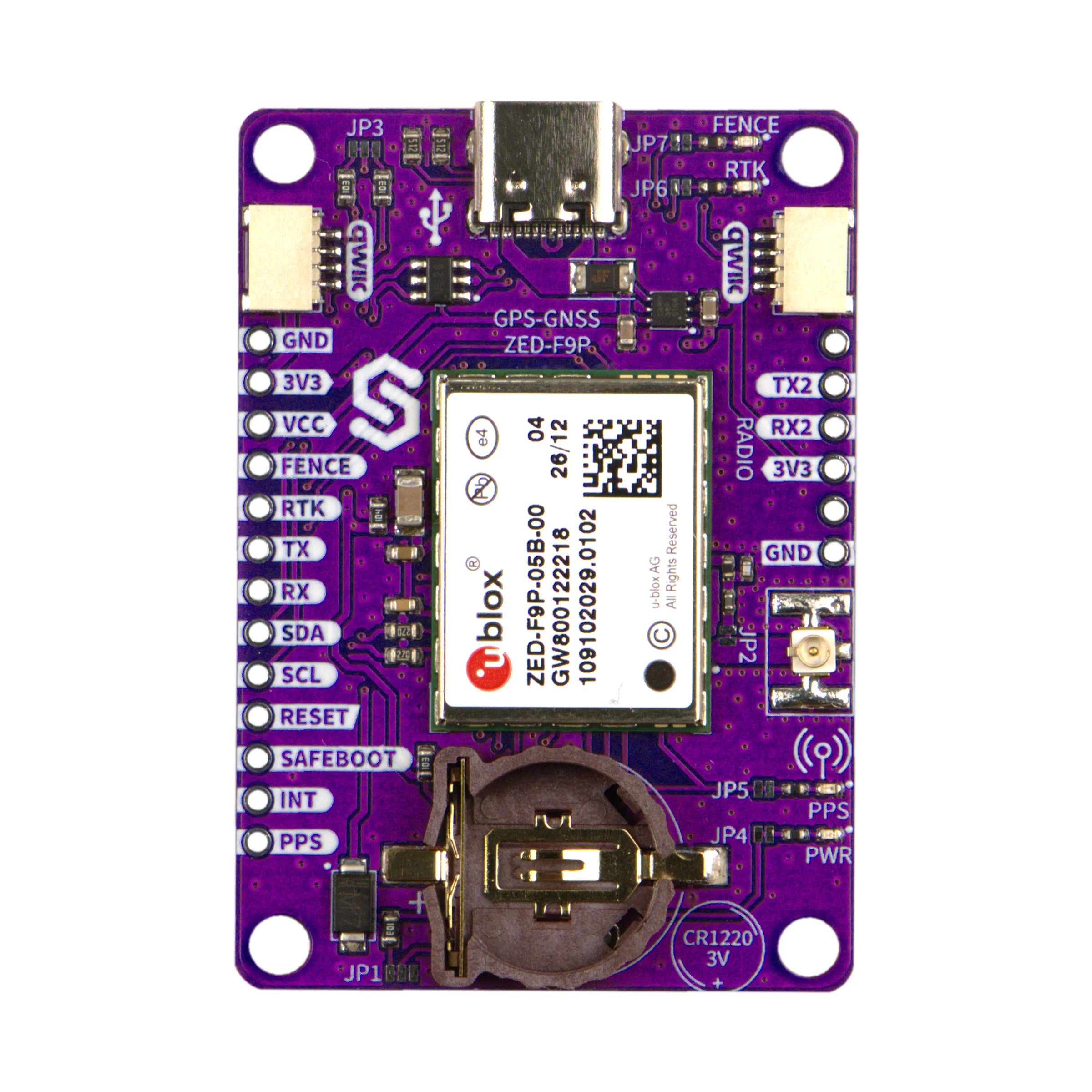 GNSS GPS Breakout ZED-F9P-05B