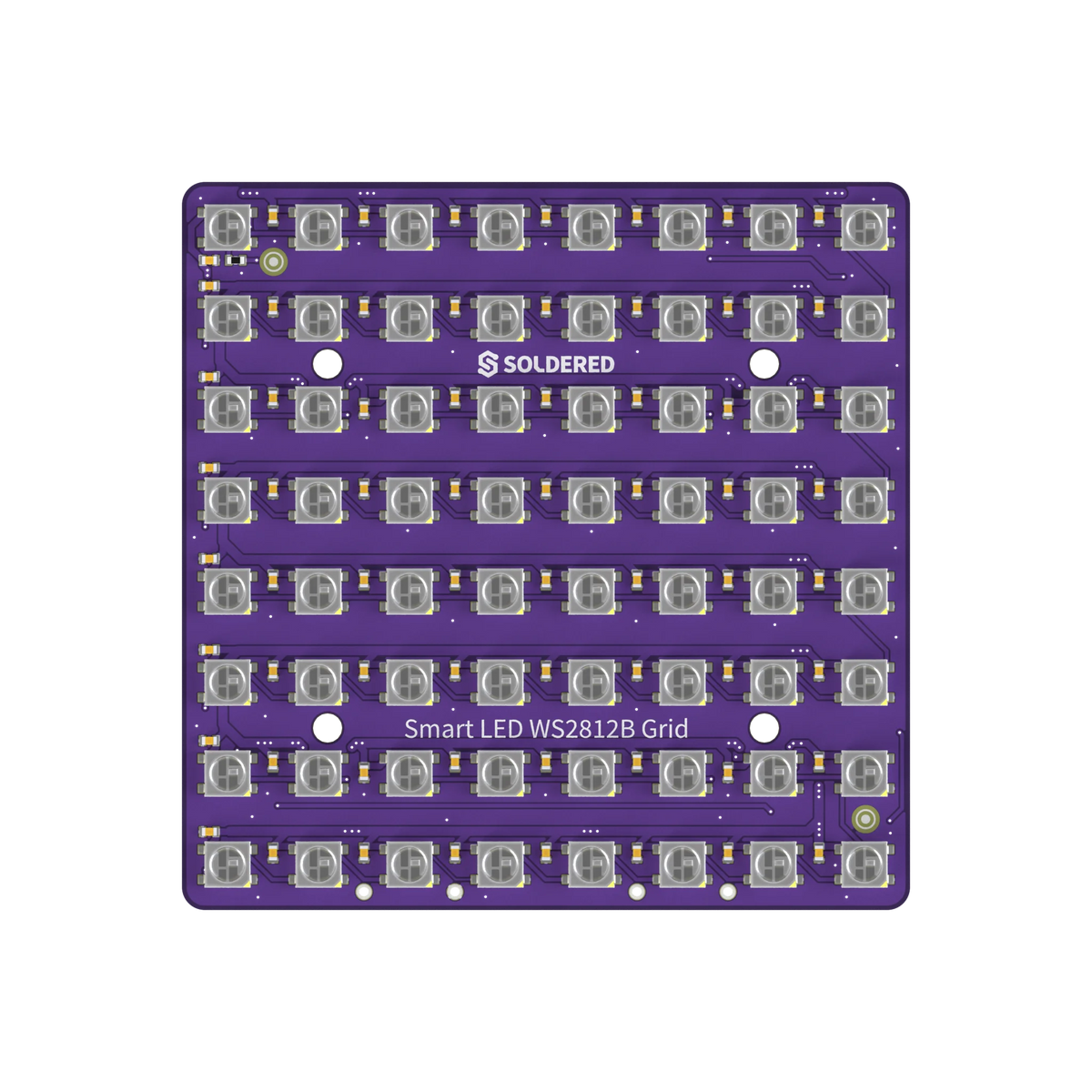 Soldered Smart LED WS2812B Grid 8x8