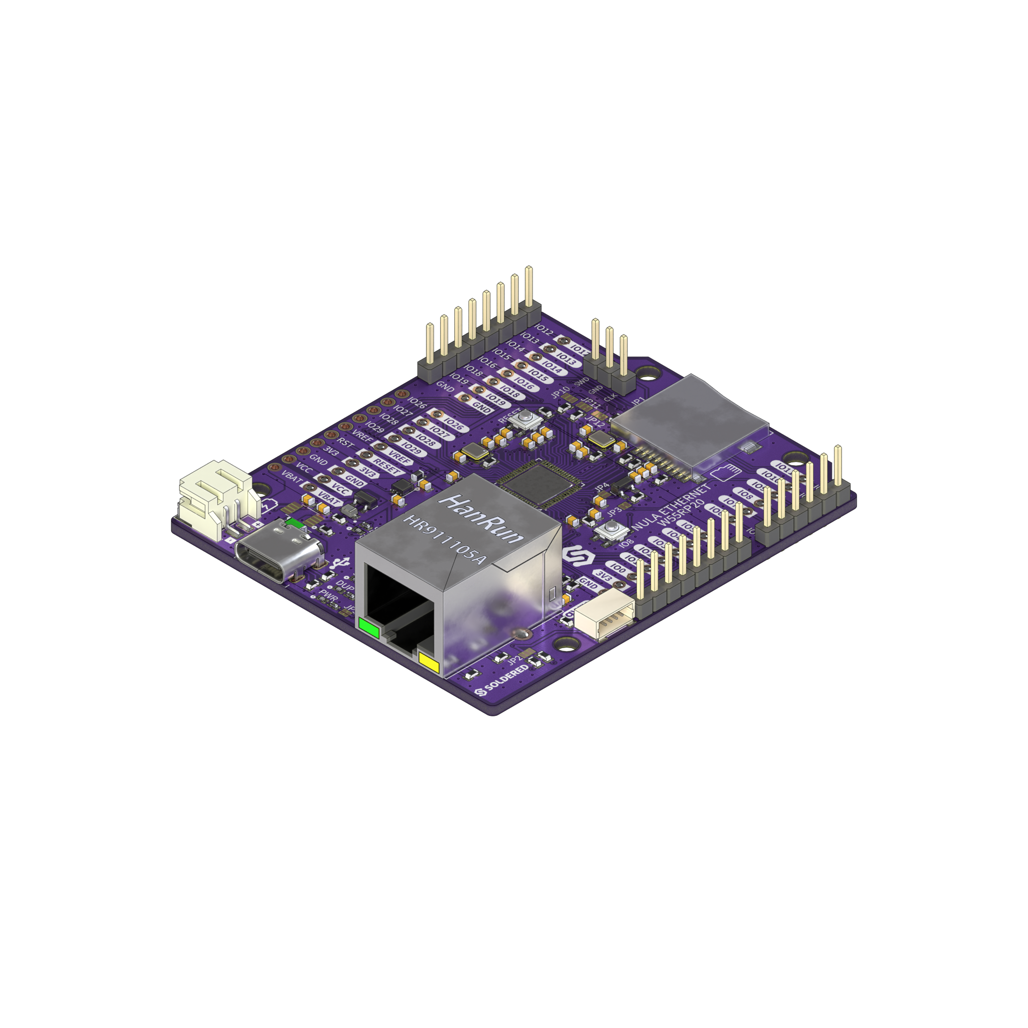 Soldered NULA Ethernet W55RP20