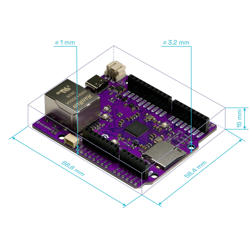 Soldered NULA Ethernet W55RP20