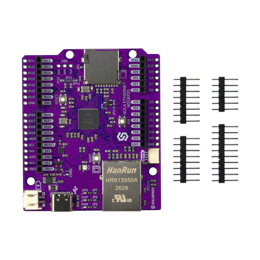 Soldered NULA Ethernet W55RP20