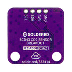 Soldered SCD43 CO₂-Sensor Breakout