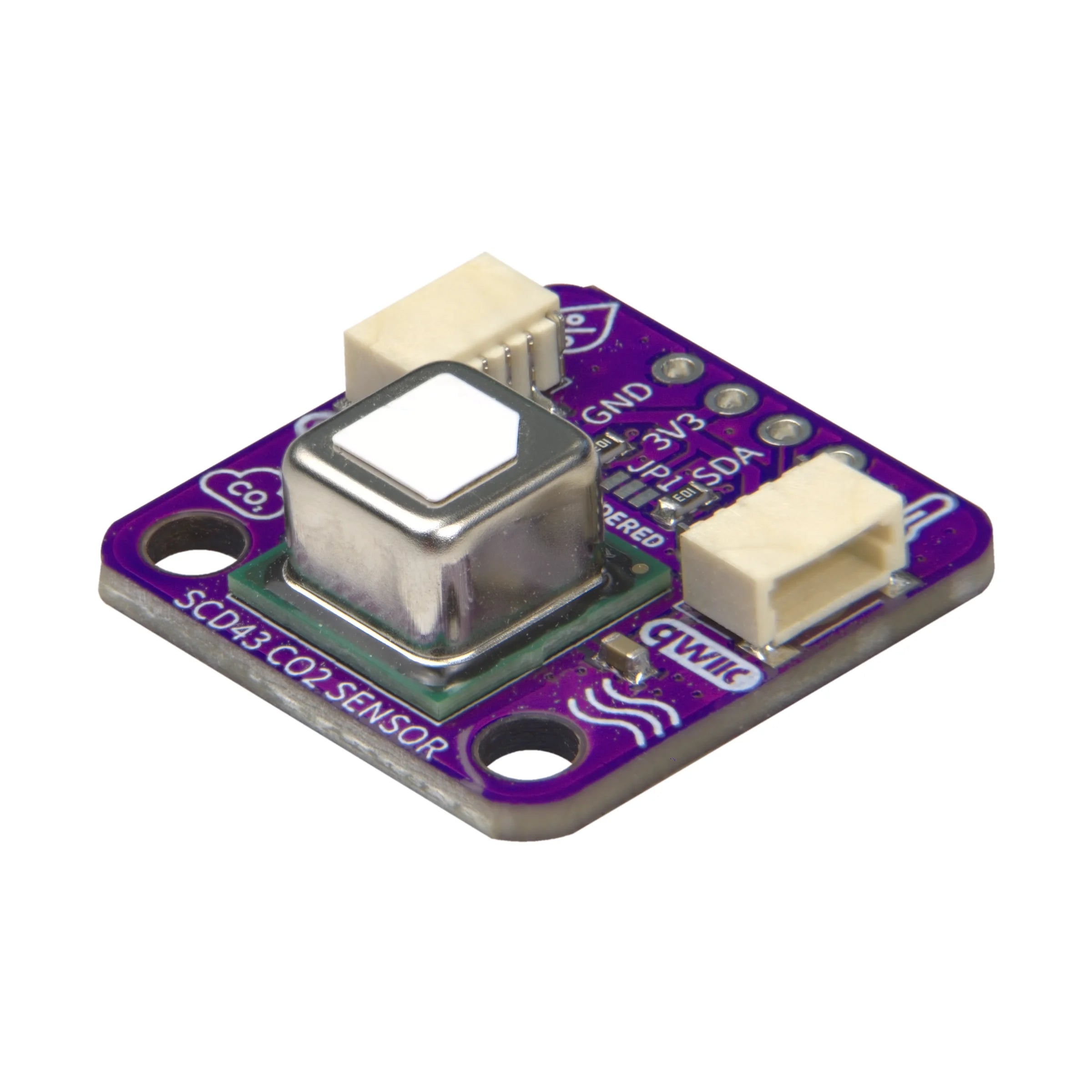Soldered SCD43 CO₂-Sensor Breakout