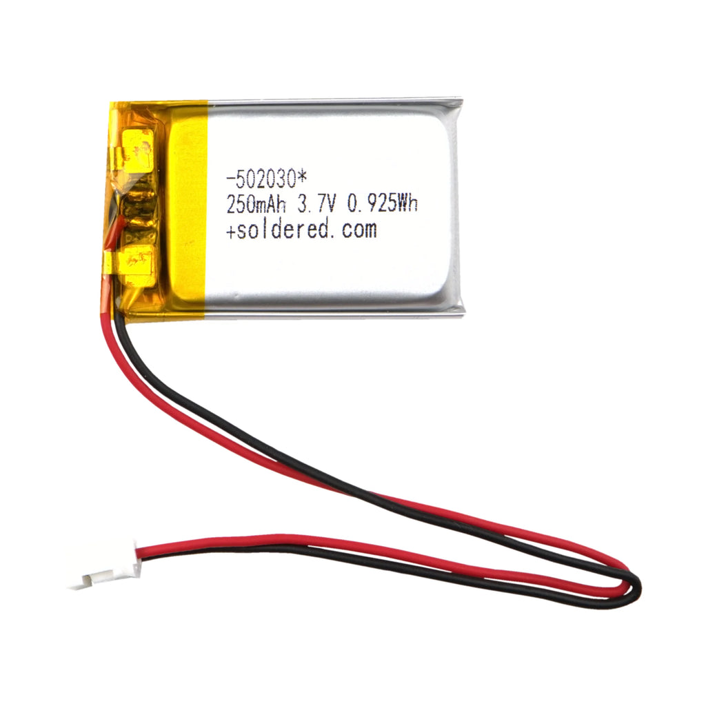 Ultra-tanka Li-Po baterija 250mAh 3.7V 502030 JST