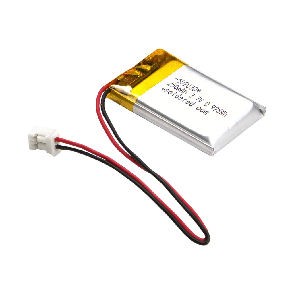 Ultra-tanka Li-Po baterija 250mAh 3.7V 502030 JST