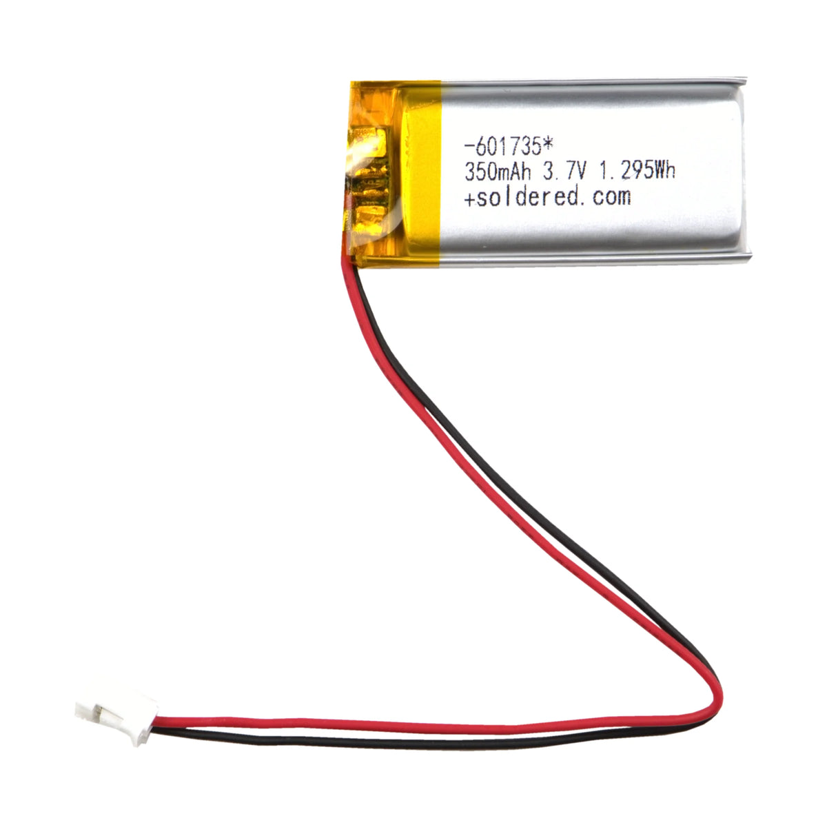 Li-Po Battery 350mAh 3.7V 601735 JST