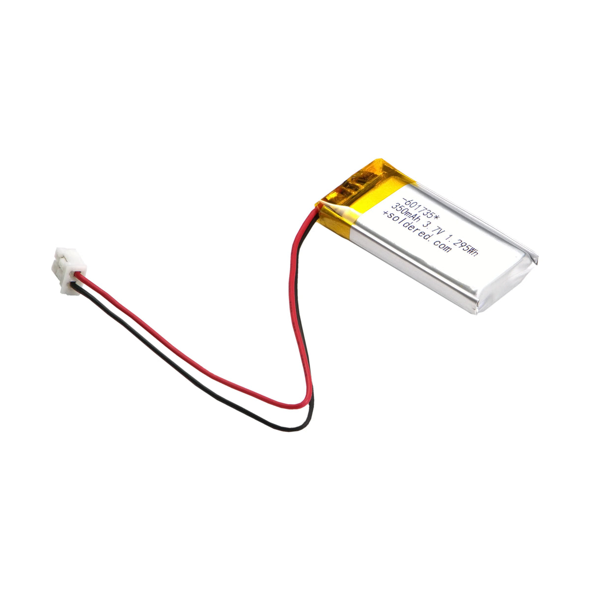 Li-Po Battery 350mAh 3.7V 601735 JST