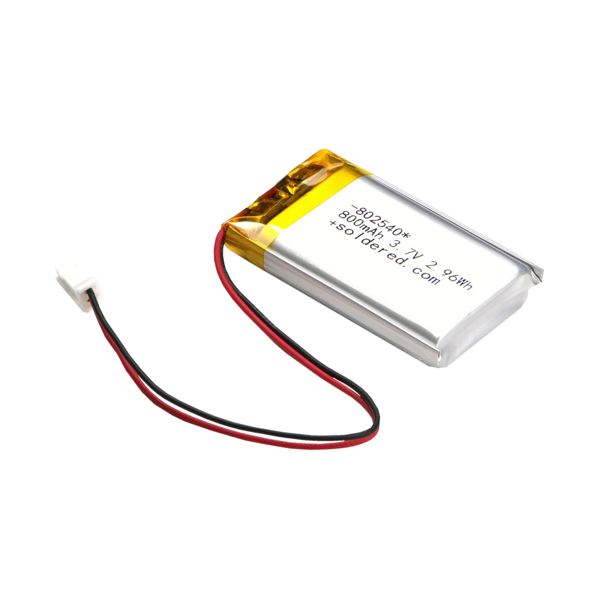 Li-Po-Akku 800 mAh, 3,7 V, 802540, JST