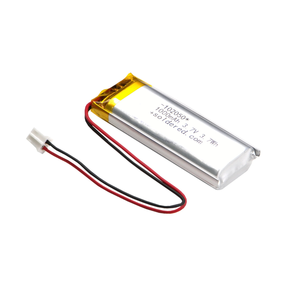 Li-Po baterija 1000mAh 3.7V 102050 JST