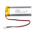 Li-Po baterija 1000mAh 3.7V 102050 JST