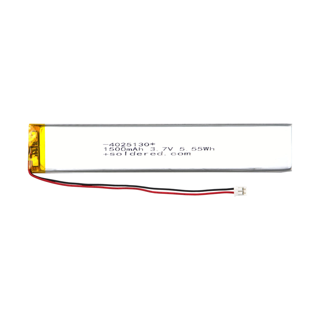 Ultra-tanka uska Li-Po baterija 1500mAh 3.7V 4025130 JST