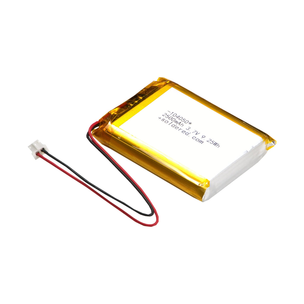 Li-Po baterija 2500mAh 3.7V 104050 JST