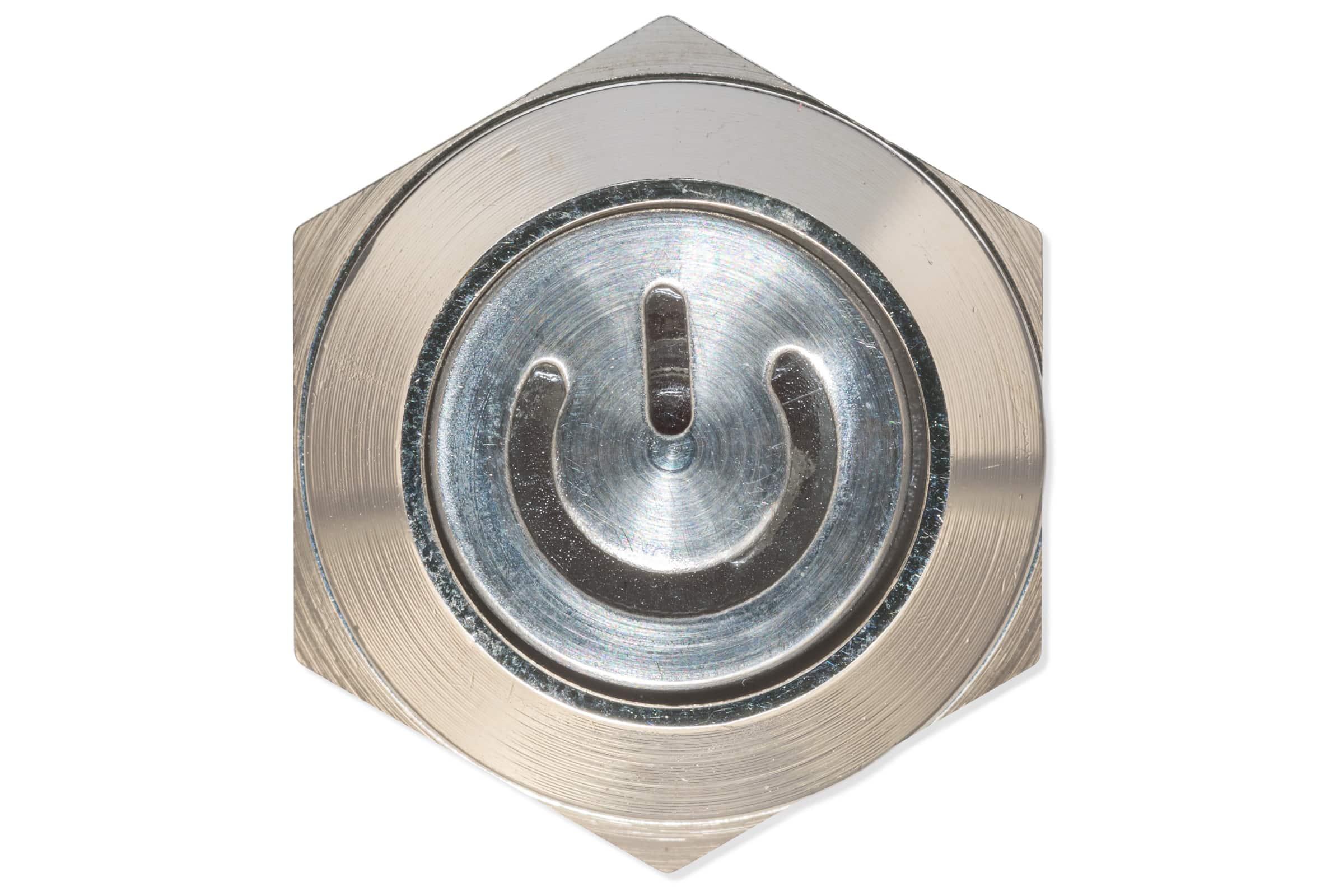 Einbauschalter, 12mm, rote Beleuchtung