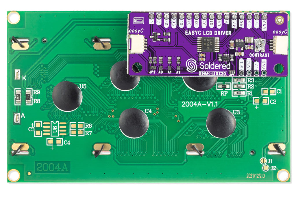 LCD display I2C white/blue
