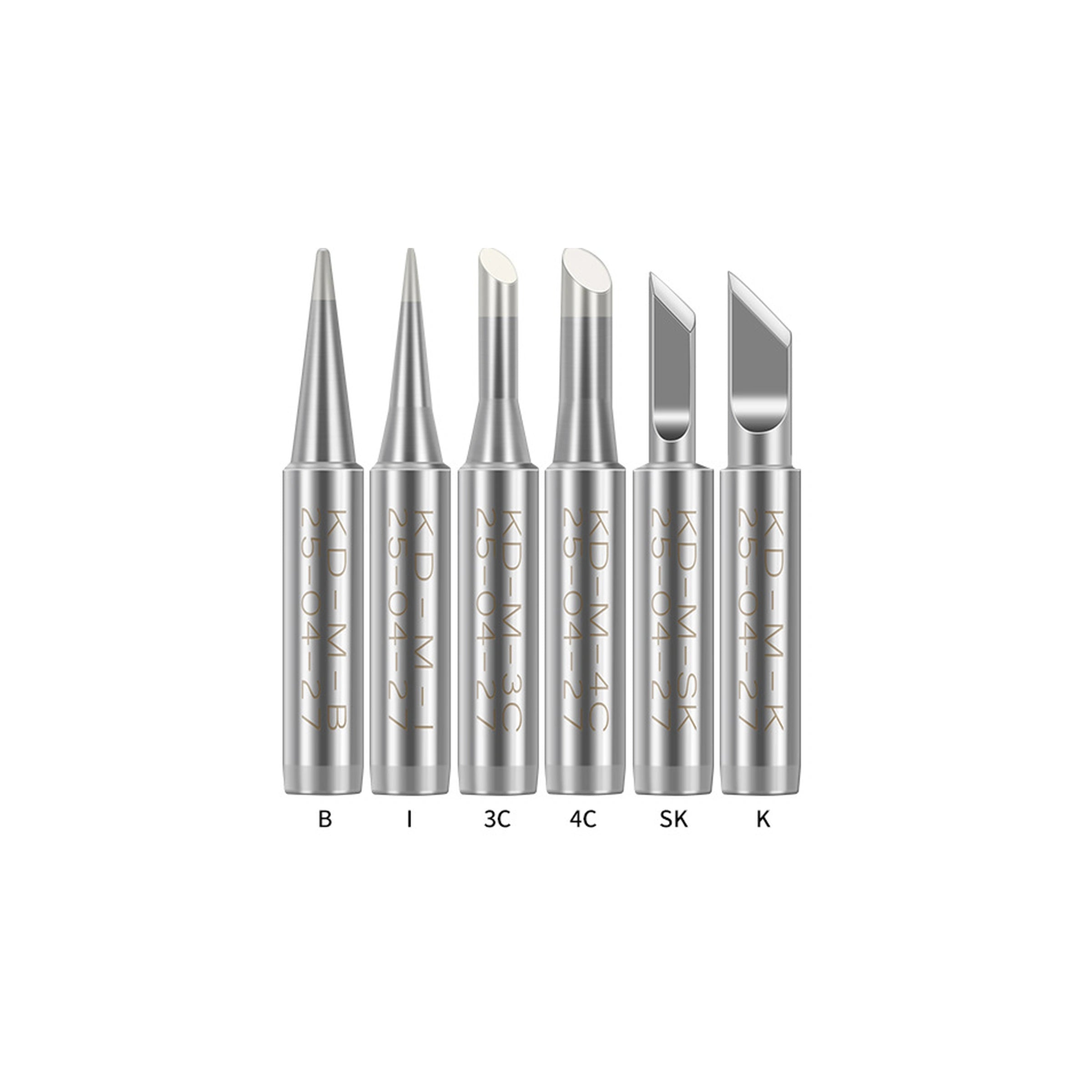 Ersatzlötspitzen-Set für einen Lötkolben (6 Stück)