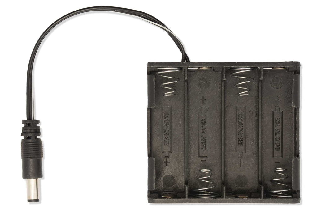 8xAA battery holder with DC connector-Batteries