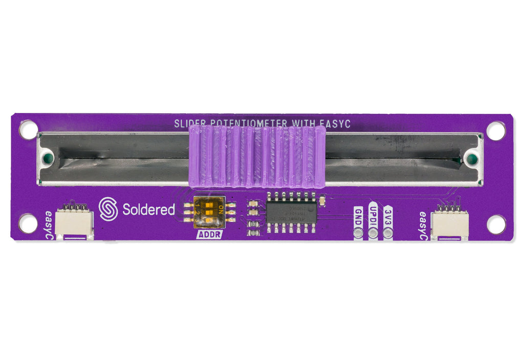 Slider potentiometer breakout with easyC-easyC ecosystem