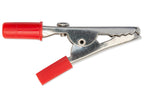 Alligator clips, large, red